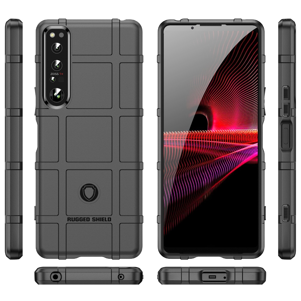 Soft Shield Case สําหรับ Sony Xperia 1 IV Anti Knock Matte ฝาหลังสําหรับ sony 1iv Armor เคสโทรศัพท์ห