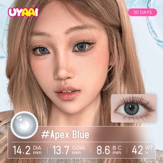 UYAAI คอนแทคเลนส์ คอนแทคเลนส์สายตาสั้น Green Apex สีเขียว 14.2 มม.