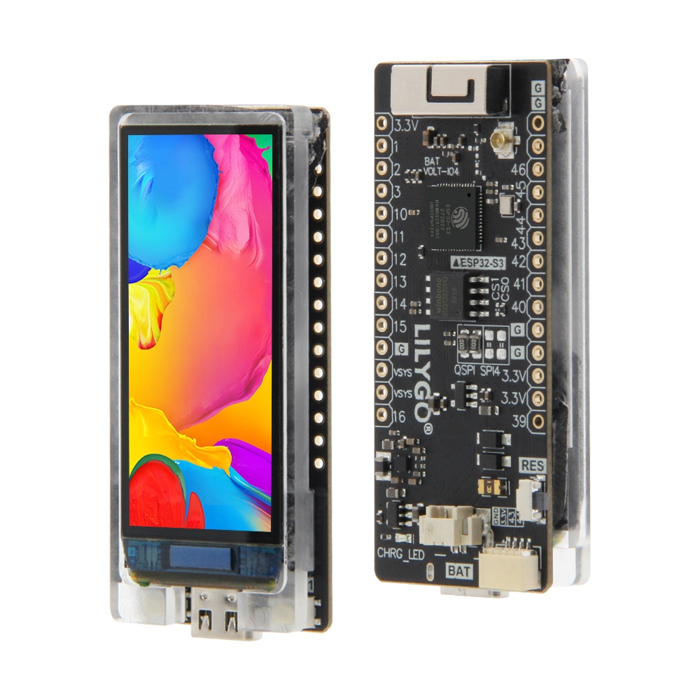 LILYGO T-Display-S3 AMOLED ESP32-S3 WIFI สําหรับบลูทูธ Development Board 1.91 นิ้ว AMOLED Touch โมดู