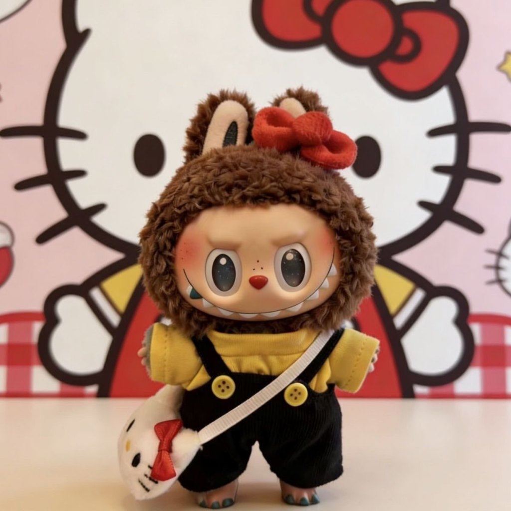 17 ซม.La Bubble Doll Hello Kitty Hello Kitty เสื้อผ้า Hello Kitty เปลี่ยน Hand-Made One Two Three Ge