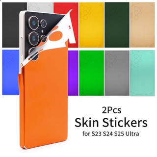 สติ๊กเกอร์ผิวป้องกัน 2 ชิ้นเข้ากันได้กับ Samsung S23 S24 S25…