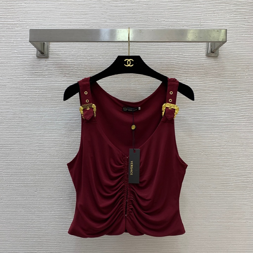 2026 (มีแท็ก) ผู้หญิง ใหม่ เสื้อยืด เสื้อกล้าม เสื้อชั้นในสตรี ที คอกลมถักสําหรับฤดูร้อนฤดูใบไม้ผลิ 3 สี 0327