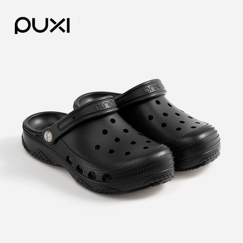 PUXI Clogs EVA ใช้ได้ทั้งชายและหญิง เฉพาะพื้นรองเท้า กันลื่น รองเท้าหัวโต ระบายอากาศได้ รองเท้าแตะไซ