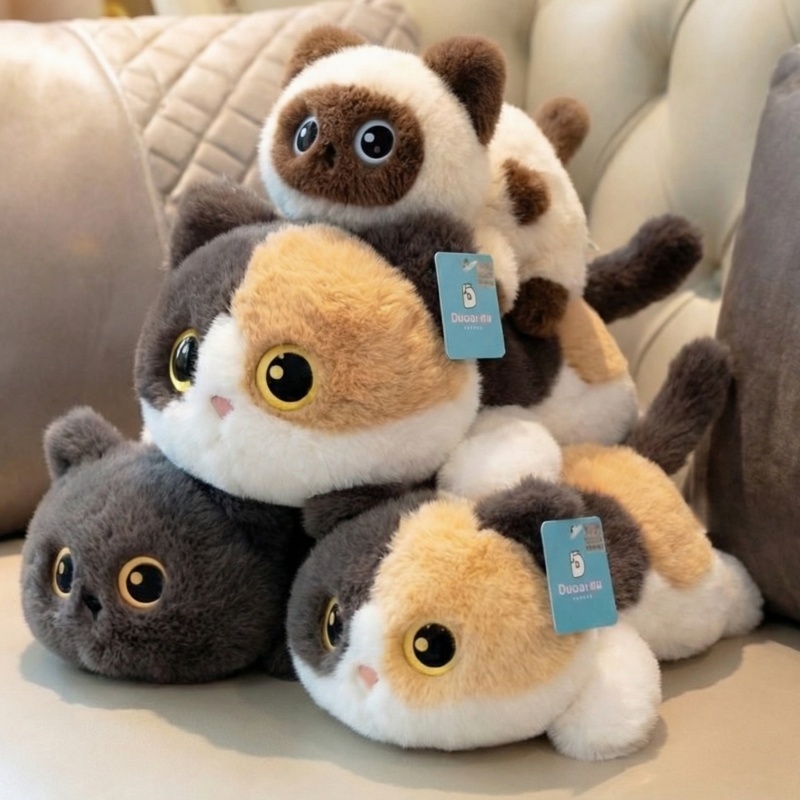 🎁 ตุ๊กตาแมวนุ่มนิ่ม น่ารักมาก เนื้อนิ่มฟู ตุ๊กตาแมวขวัญใจสาวๆ ของขวัญวันเกิดเพื่อนสนิท ของขวัญสุดพิเศษ พร้อมส่ง