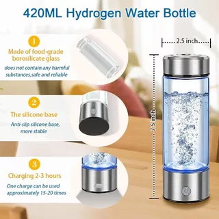 ขวดน้ําไฮโดรเจน 3Min Quick Electrolysis Hydrogen Water Machine