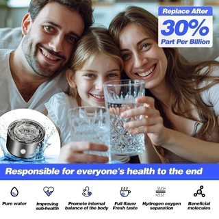 ขวดน้ําไฮโดรเจน 3Min Quick Electrolysis Hydrogen Water Machine