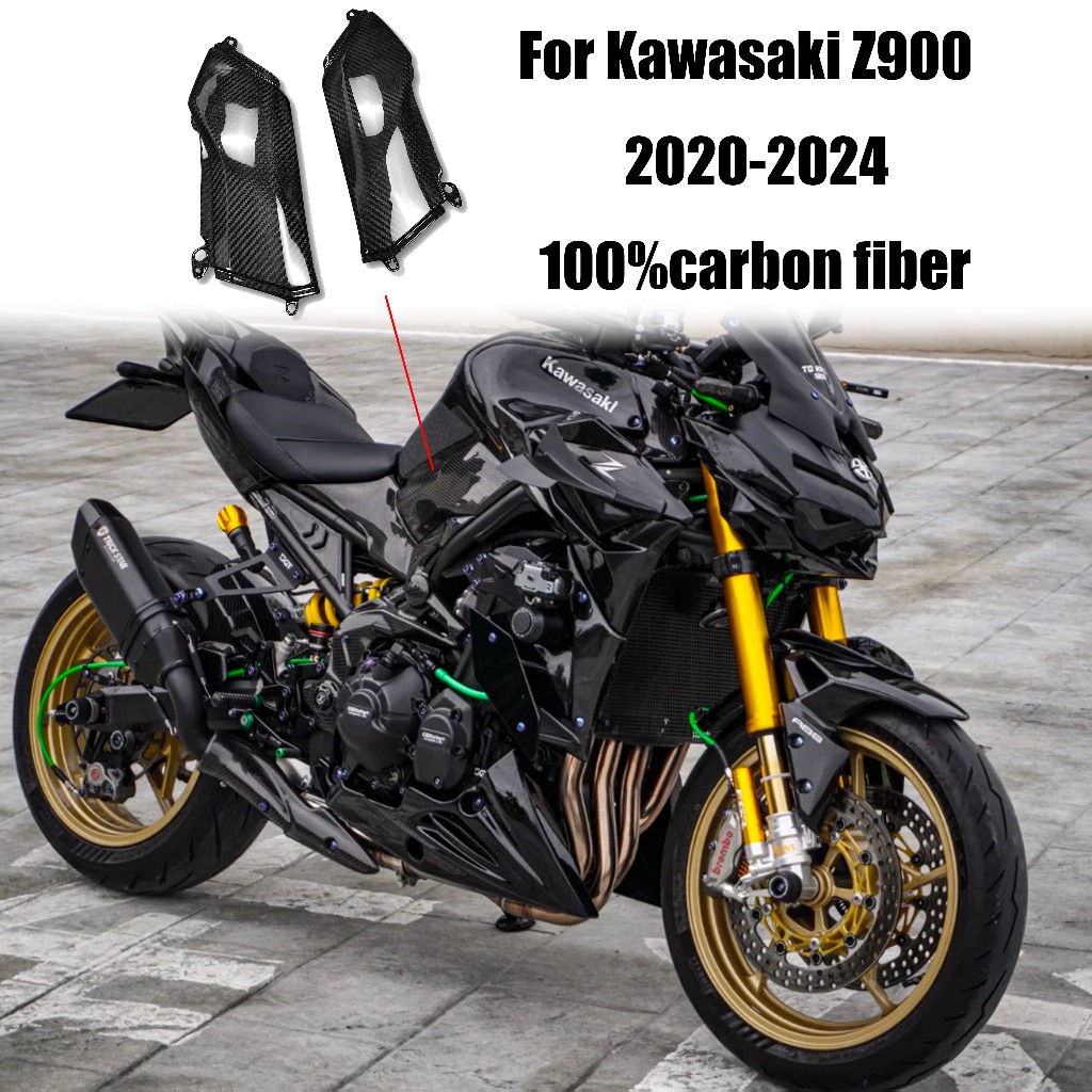 เหมาะสําหรับ KAWASAKI Z900 2020-2024 Z-900 Z 900 คาร์บอนไฟเบอร์รถจักรยานยนต์ Fairing Kit Fairing การ