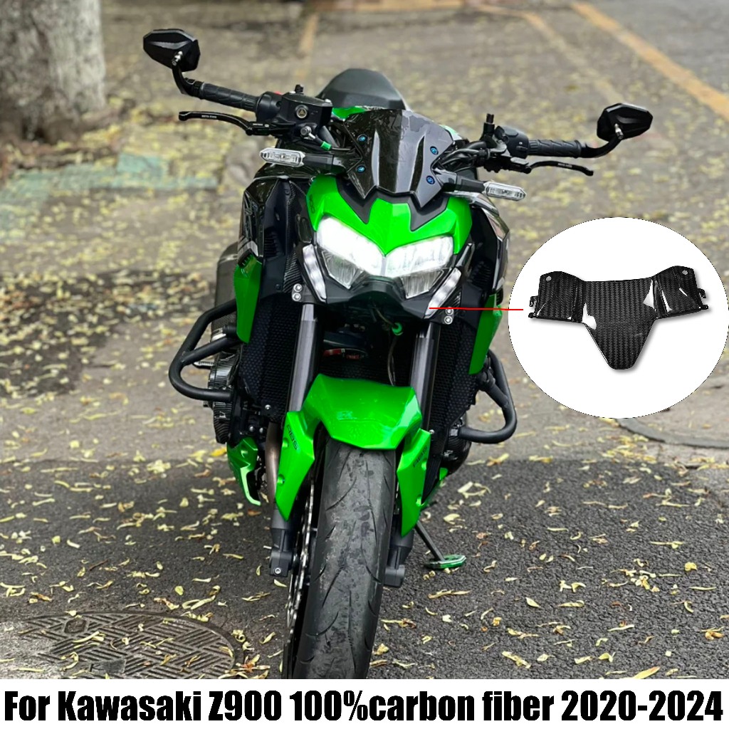 เหมาะสําหรับ KAWASAKI Z900 2020-2024 Z-900 Z 900 คาร์บอนไฟเบอร์รถจักรยานยนต์ Fairing Kit Fairing ไฟห