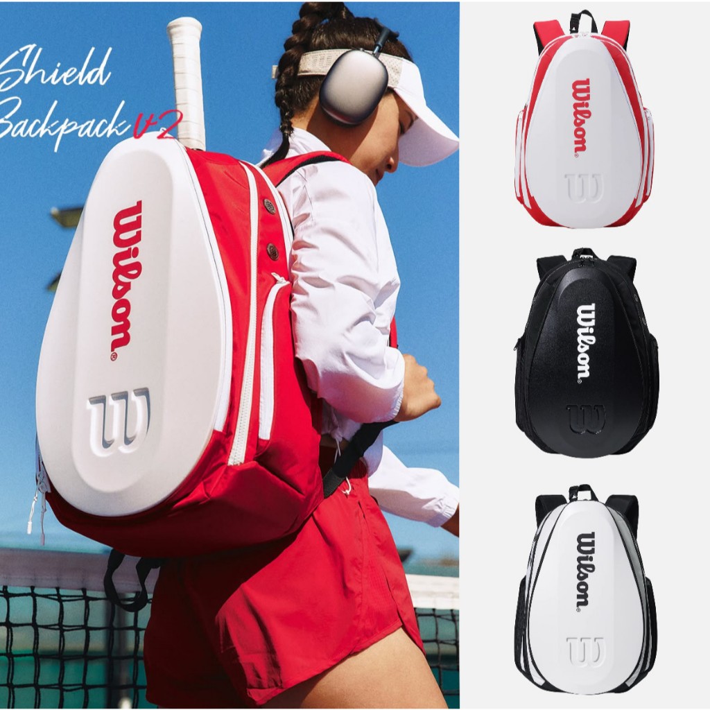 Wilson Tennis Hard Shell Case ป้องกันและฉนวนกันความร้อน สำหรับแร็กเก็ต