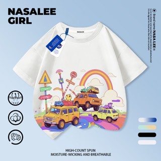 [จัดส่งภายในวันเดียว] เสื้อยืดนาซ่า สไตล์ทันสมัยสำหรับเด็กอา…