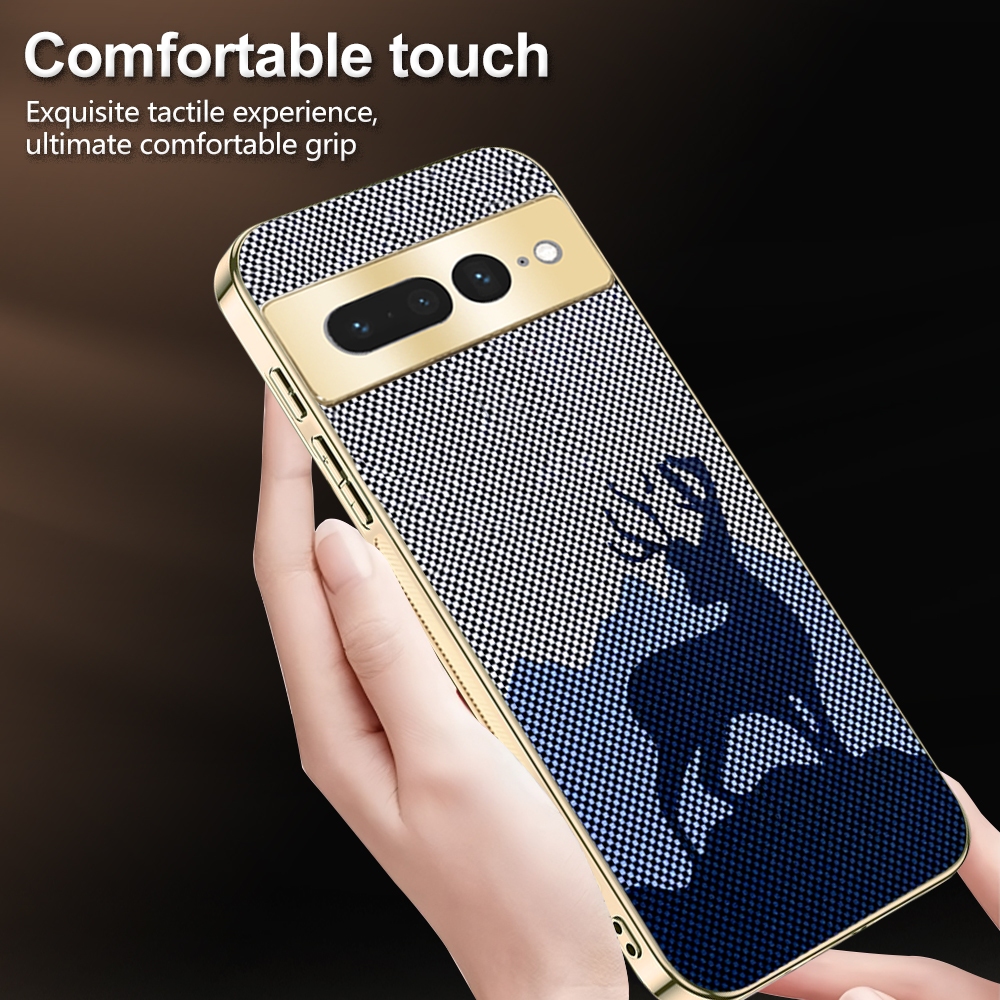 เหมาะสําหรับ Google Pixcel 6 7 9 10 Pro XL 6A 7A 8A 9A ชุบไฟฟ้า Lucky Deer เคสโทรศัพท์ป้องกันการตก