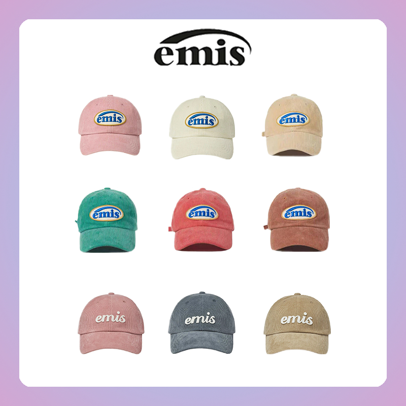 หมวกเบสบอล EMIS WAPPEN ของแท้ 100% หมวกเบสบอลผ้าลูกฟูก EMIS พร้อมตราสัญลักษณ์