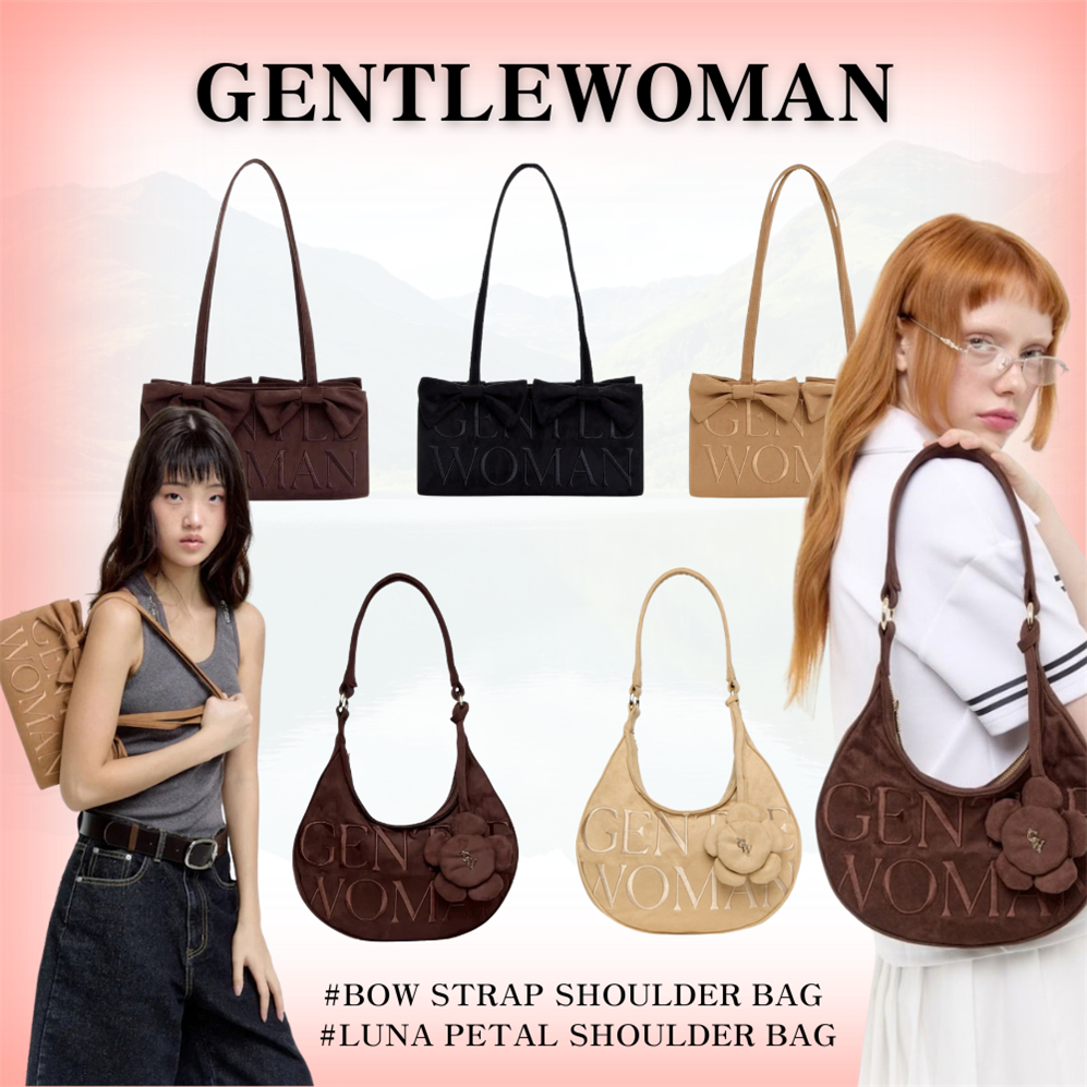 🌟【รุ่นใหม่ล่าสุด】แท้ 100% Gentlewoman CHUJUBBY Luna Petal Shoulder Bag กระเป๋าสะพายไหล่ สายโบว์ พร้อมส่ง💝