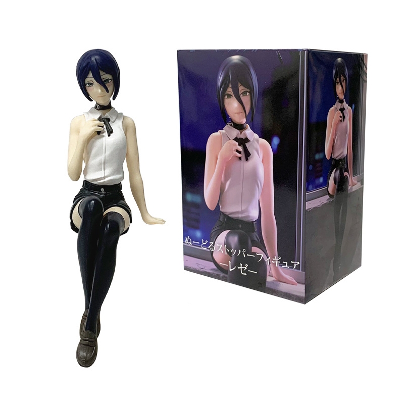 13 ซม.ญี่ปุ่นอะนิเมะ Chainsaw Man ตําแหน่งนั่ง Reze ก๋วยเตี๋ยว Stopper รูประเบิดปีศาจ PVC Action Figures รุ่นเดสก์ท็อปตกแต่งตุ๊กตาของเล่น