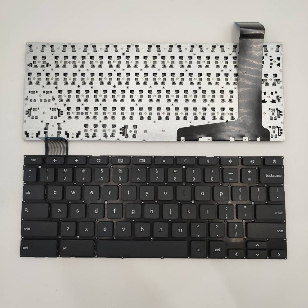 US Layout แป้นพิมพ์แล็ปท็อปสําหรับ ASUS Chromebook C201 C201P C201PA C202 C202S C202SA ไม่มีจุดไม่มี