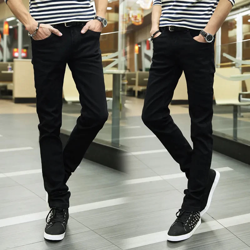 กางเกงยีนส์ขายาวชาย แฟชั่นผู้ชาย ใส่สบาย jeans 2 สี
