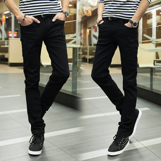 กางเกงยีนส์ขายาวชาย แฟชั่นผู้ชาย ใส่สบาย jeans 2 สี