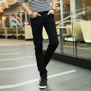 กางเกงยีนส์ขายาวชาย แฟชั่นผู้ชาย ใส่สบาย jeans 2 สี