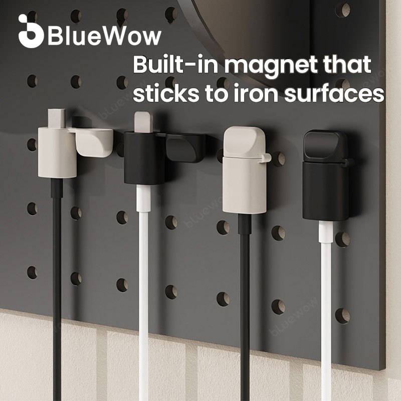 BlueWow Anti-lost ป้องกันฝุ่นฝาครอบสายชาร์จพอร์ตกรณี Protector สําหรับพอร์ต Type C แม่เหล็กในตัว Sticks เหล็กพื้นผิว
