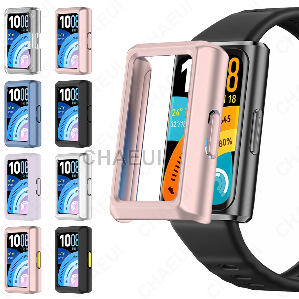 ป้องกันหน้าจอครึ่งฝาครอบ พีซี กรณีกรอบอุปกรณ์เสริมสําหรับ Huawei Band 11 Pro 10 9 8