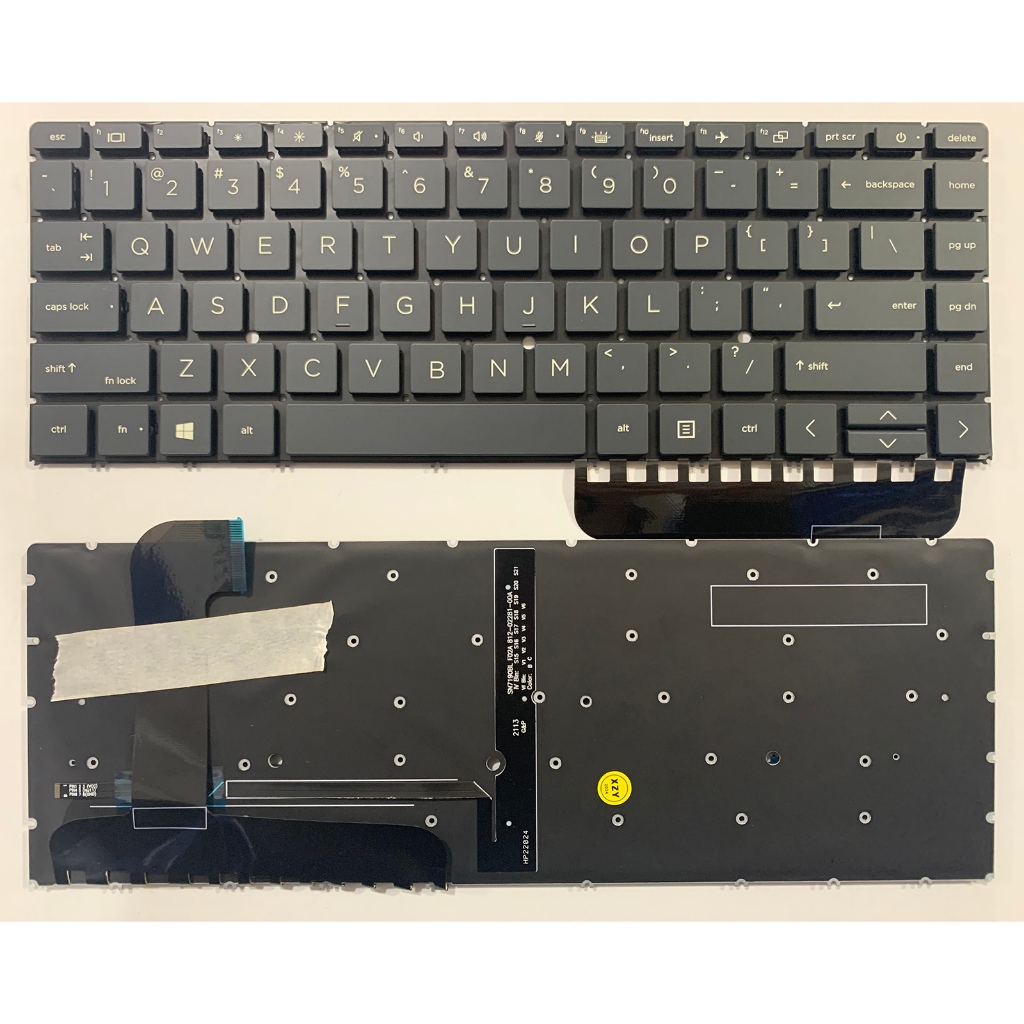 US Layout แป้นพิมพ์แล็ปท็อปสําหรับ HP Zbook Studio G7 Zbook Studio G8 ไม่มีจุดพร้อม backlit Black