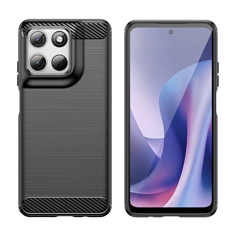 คาร์บอนไฟเบอร์อ่อนสําหรับ Moto G57 Power Motorola G100 ฝาครอบโทรศัพท์กันกระแทกสําหรับ moto g67 power
