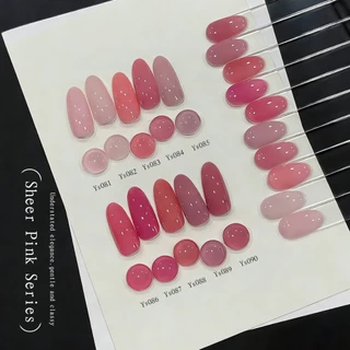 XEIJAYI 10ml-Nude Pink Peach Color Gel Nail Polish, ความอิ่มตัวต่ํา, เหมาะสําหรับการใช้งานทุกวัน