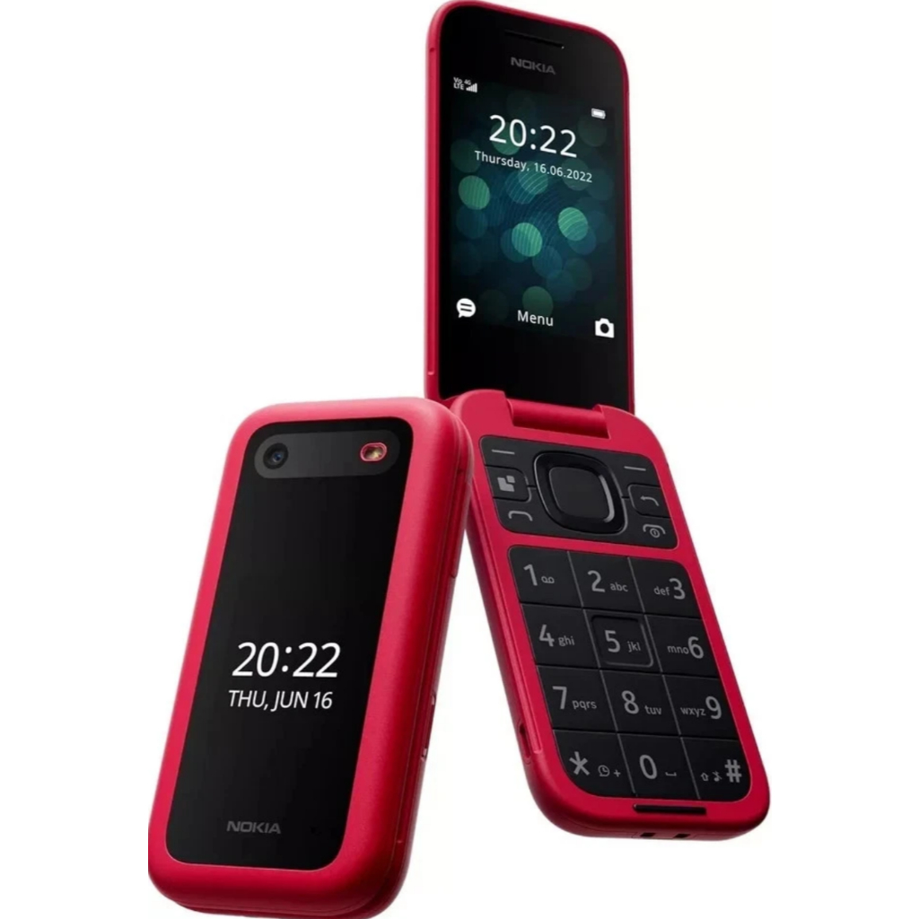 Nokia 2660 Flip 2.8" 4G Dual SIM โทรศัพท์มือถือเดิมครบชุด