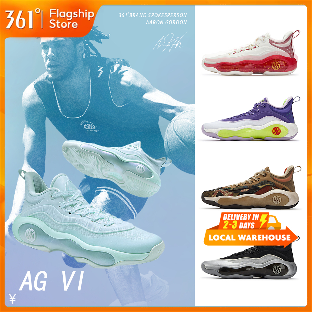 【361 Degrees】AG6 Aaron Gordon รองเท้าบาสเก็ตบอล ดีไซน์สำหรับการเล่นที่มั่นคงและยืดหยุ่น 572611102