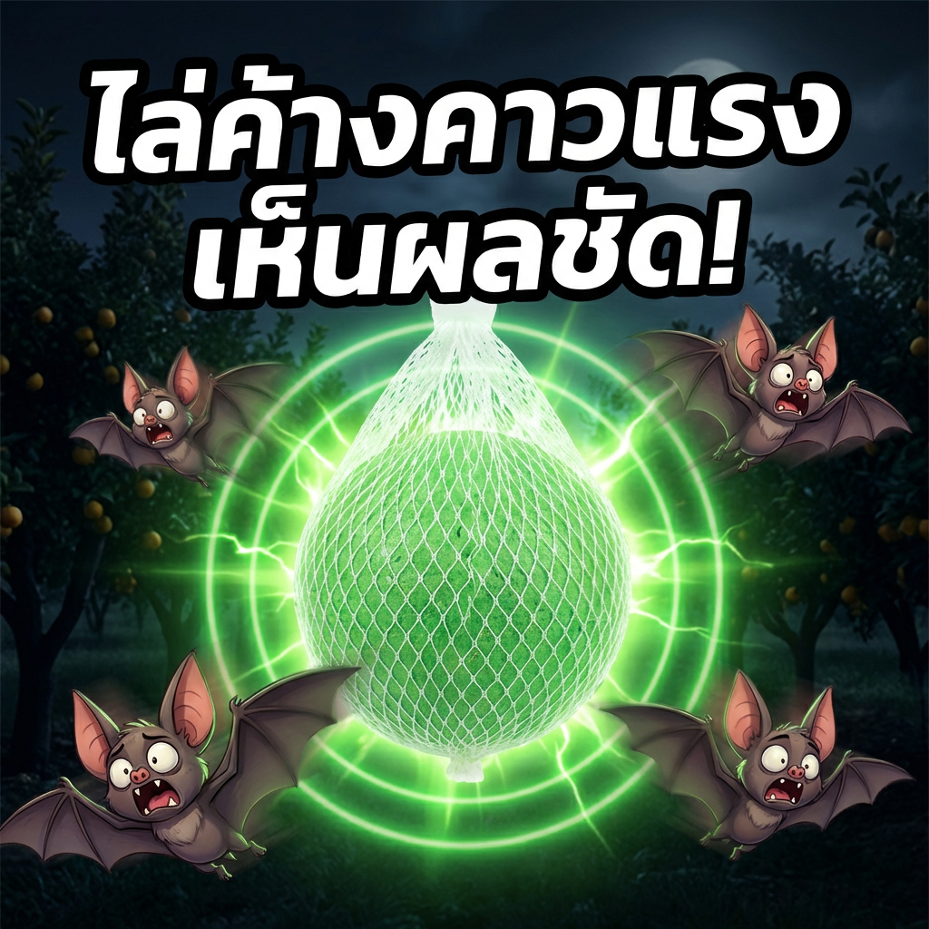 ไล่ค้างคาว ขับไล่ค้างคาว 99.9% ปลอดภัย ใช้งานได้ทั้งในบ้านและนอกบ้าน ไม่เป็นอันตรายต่อมนุษย์