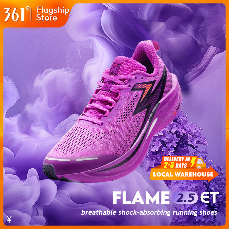 【361 Degrees】 Flame 2.5 ET รองเท้าวิ่ง สำหรับผู้ชาย ออกแบบมาเพื่อรันนิงและมาราธอน ระบายอากาศได้ดี 67