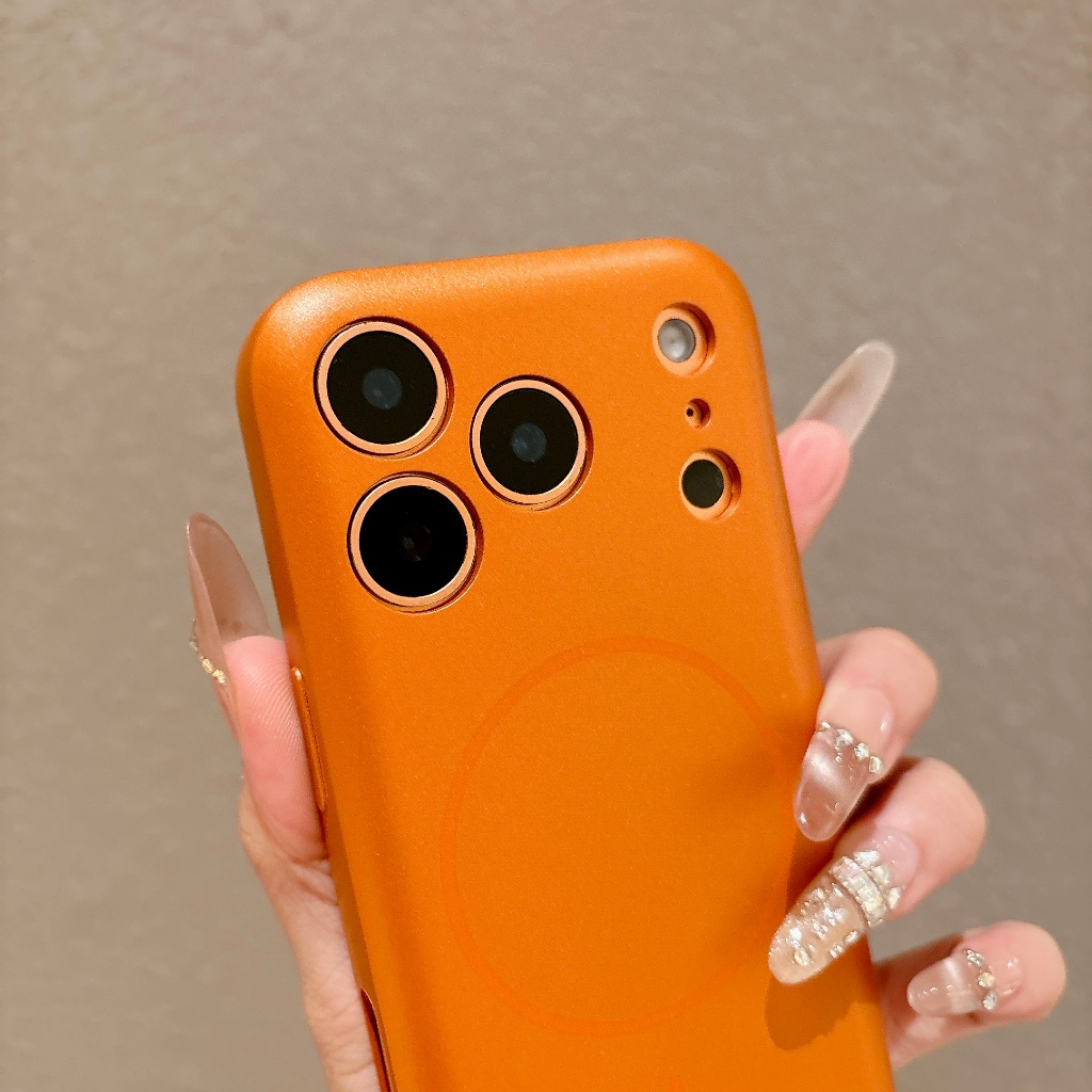 หัวแบนสีเมทัลลิคแม่เหล็กดูดสําหรับ ไอโฟน 17/16/15/14/13 มือโปร สูงสุด เคสโทรศัพท์ บวกรวมทุกอย่างใหม่โทรศัพท์แฟชั่นป้องกันการตกกรณีก ราคา ถูกที่สุด ดีลบีเคเค แกลเลอรีภาพที่ 4