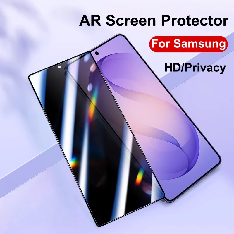 กาวเต็มกระจกนิรภัย Full Cover สําหรับ Samsung Galaxy S26/S25/S24/S23/S22/S21/Note 20 ฟิล์มป้องกันหน้าจอ 5G