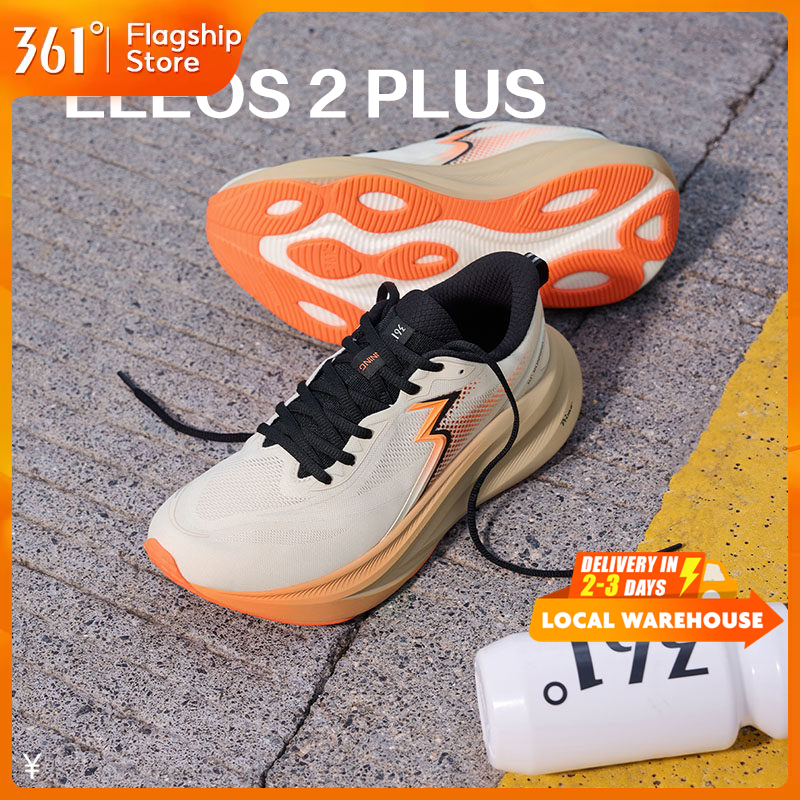 【361 Degrees】 Eleos 2 รองเท้าวิ่งกันกระแทก มืออาชีพ 672612224