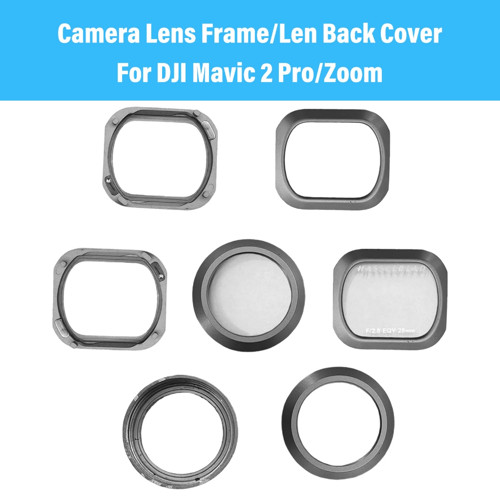 กรอบเลนส์กล้อง/Len ฝาหลังสําหรับ DJI Mavic 2 Pro/Zoom กระจกเลนส์กล้องพร้อมเปลือกพลาสติกสีดําสําหรับอ