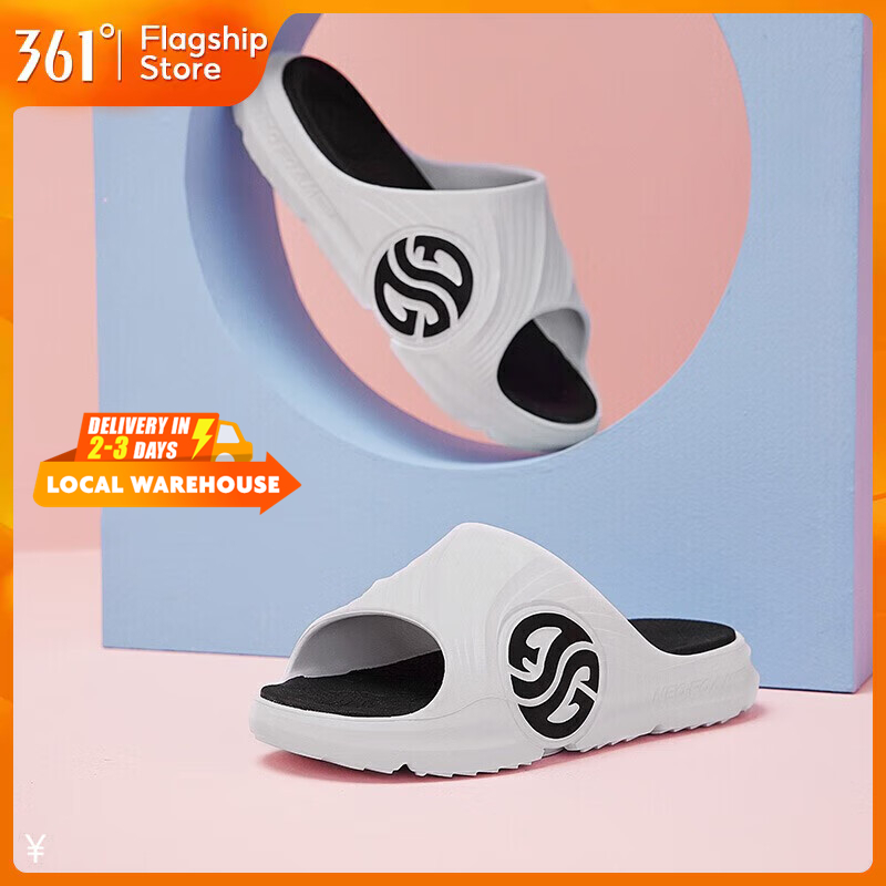 【361 Degrees】 AG Aaron Gordon รองเท้าแตะสําหรับผู้หญิงกีฬาหน้าแรกกลางแจ้งสวมรองเท้าแตะคู่รองเท้าแตะ 