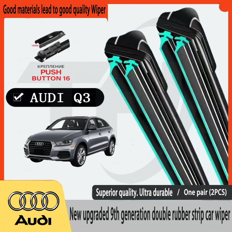 AUDI Q3 8UB 8UG (2011-2018) ที่ปัดน้ําฝนอัพเกรดใหม่รถแถบยางคู่ที่ปัดน้ําฝน