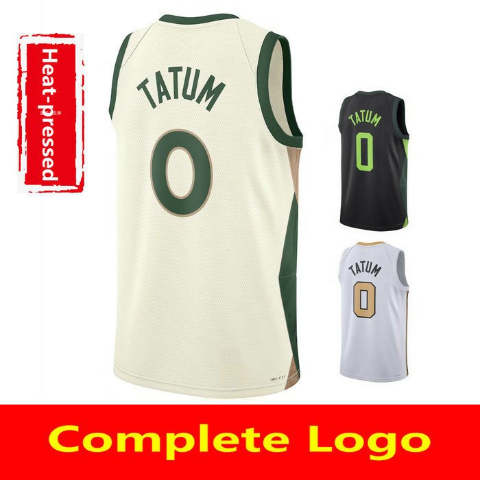 DIY เสื้อบาสเก็ตบอลผู้ชายใหม่ Custom 0 Jayson Tatum Jersey