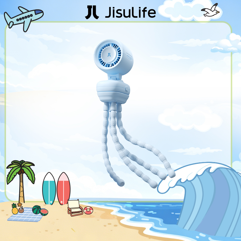 【สินค้าเข้าใหม่】JisuLife Stroller Fan 4 พัดลมหนีบสำหรับรถเข็นเด็ก ขนาดกะทัดรัด พกพาง่าย ชาร์จไฟได้ ม