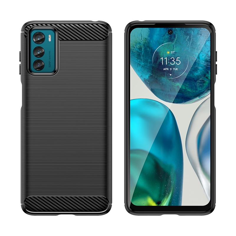 เคสคาร์บอนไฟเบอร์แบบนุ่มสําหรับ Moto G42 เคสโทรศัพท์กันกระแทกสําหรับ motorola g42 Brushed Texture Ca