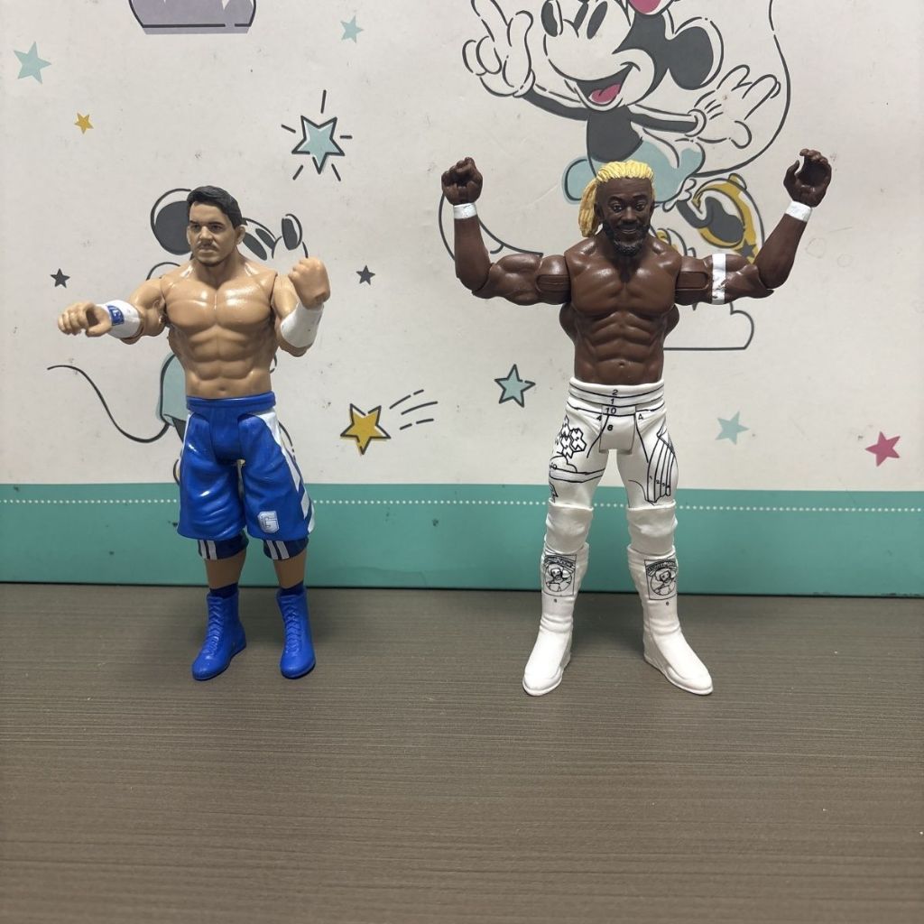 △WWE Wrestler Doll Koffy Kingston Rago Chad Gaibo Wrestling Fan Collection Figure+