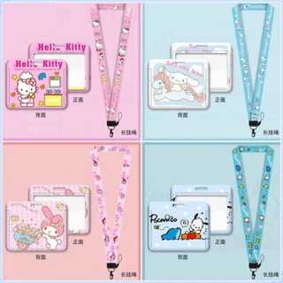 Sanrio ป้ายชื่อแนวนอน ป้ายบัตรรถบัส ป้ายทํางาน ที่ใส่บัตร บัตรประจําตัวเชลล์#FT89