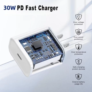 KUGUY สายชาร์จเร็ว+หัวชาร์จเร็ว PD 45W ชุดชาร์จ type-c Fast charge type c to Li รองรับรุ่น IP7 -17 PRO MAX