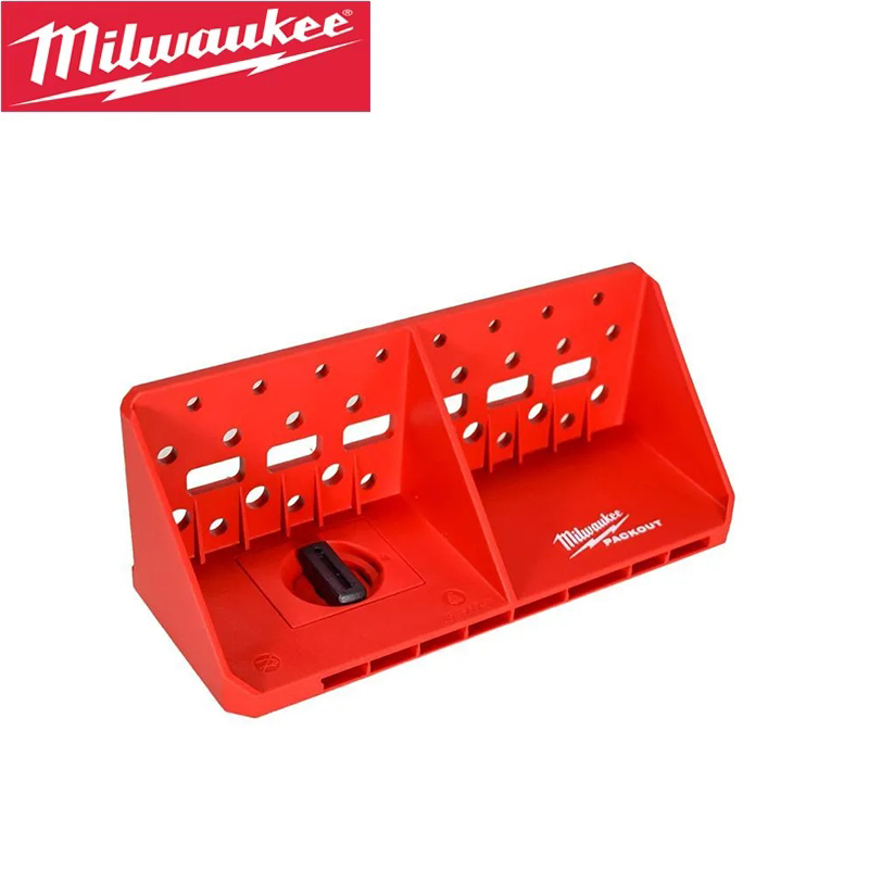 Milwaukee 48-22-3841 PACKOUT ไขควง Rack Featuring 34 Multi-Size Slots ทนทาน Modularization Storage เครื่องมืออุปกรณ์เสริม