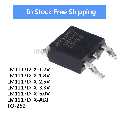 5PCS ใหม่ Original LM1117 LM1117DT LM1117DT-1.8 LM1117DT-2.5 LM1117DT-3.3 LM1117DT-5.0 LM1117DT-ADJ 