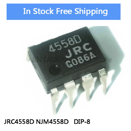5PCS RC4558D NJM4558D 4558D 4558 DIP8 เครื่องขยายเสียงใหม่เดิม