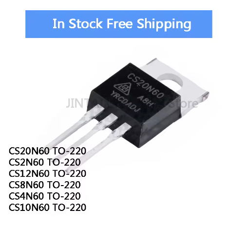 5PCS CS20N60 TO-220 20N60 CS20N60A8H CS2N60 CS4N60 CS8N60 CS10N60 CS12N60 FET แท้