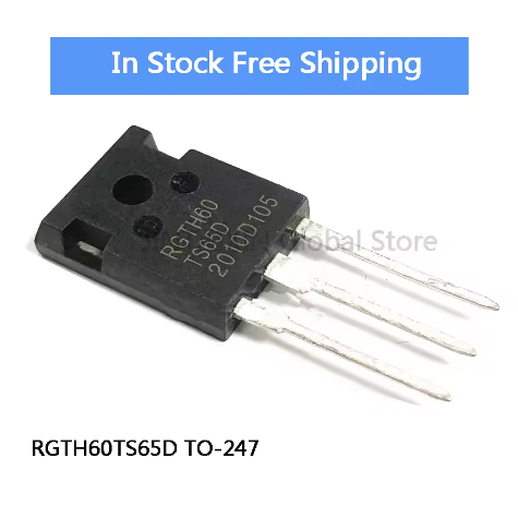 5PCS ใหม่ RGTH60TS65D RGTH60 TS65D 60A 650V TO-247 IGBT ทรานซิสเตอร์ High-power ในสต็อก
