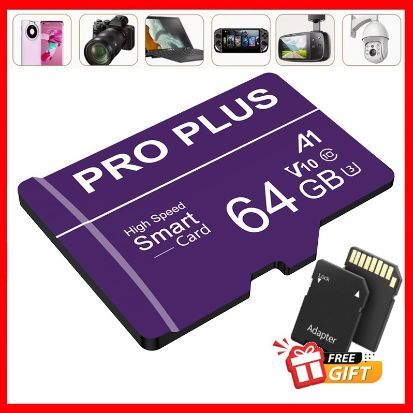 การ์ด Micro SD 128GB/64GB/32GB พร้อมอะแดปเตอร์ SD เหมาะสําหรับ