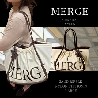 【พร้อมส่ง】🇹🇭 กระเป๋าไนลอน MERGE A DAY ของแท้ 100% กระเป๋าถือ/กระเป๋าสะพายไหล่ กันน้ำ มีทุกขนาด (มินิ/กลาง/ใหญ่/ใหญ่พิเศษ) สินค้าพร้อมส่งจากประเทศไทย จัดส่งด่วน 💯👜